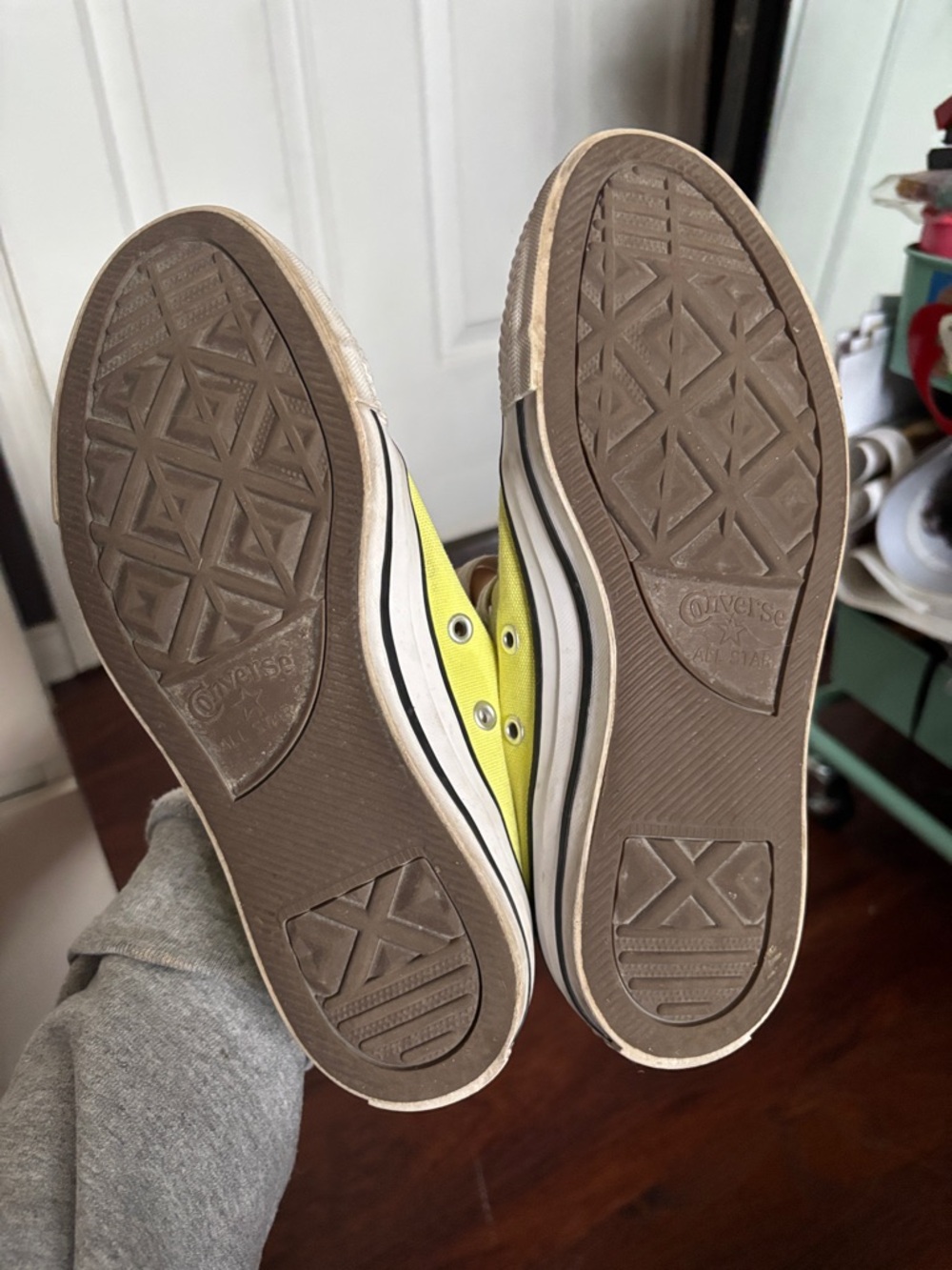 Converse Yellow High-Top Canvas Sneakers - Picture 5 of 6